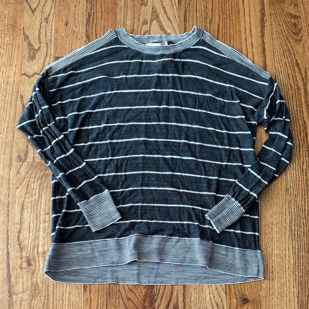 Striped Long Sleeve Lightweight Top